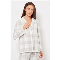 Camisa Gris claro y blanco