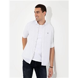 Lacivert Slim Fit Uzun Kollu Gömlek