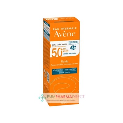 Avène Solaire SPF50+ Fluide Ultra Léger Très Haute Protection 50 ml