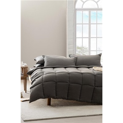 Mona Tek Kişilik Comforter Set - Antrasit