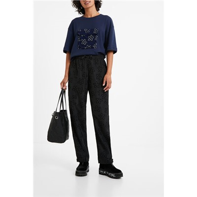 Pantalón largo floral