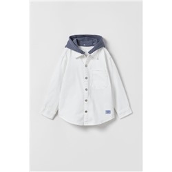 SOBRECAMISA DENIM COMBINADA GRAFFITI