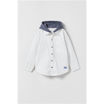 SOBRECAMISA DENIM COMBINADA GRAFFITI