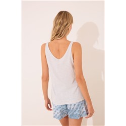 Pijama corto tirantes algodón paisley