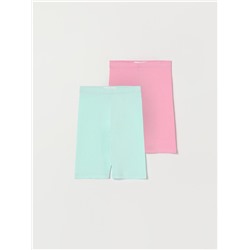 PACK OF 2 PAIRS OF CYCLING LEGGINGS