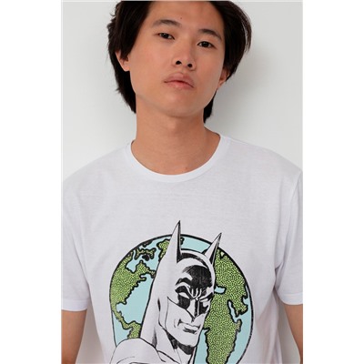 Camiseta Batman La Liga de la Justicia DC Comics Blanco