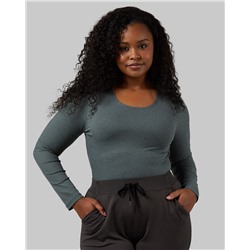 WOMEN'S SOFT RIB SCOOP TOP