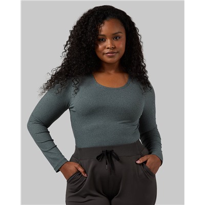 WOMEN'S SOFT RIB SCOOP TOP