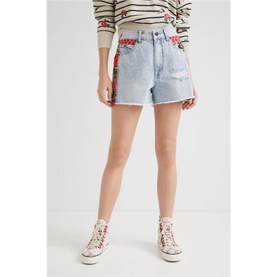 Shorts vaqueros de patch
