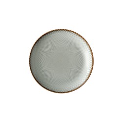 Тарелка закусочная, 20 см, керамика, серо-бежевая, Серые ромбы, Mandala, 63234