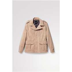 Chaqueta recta bolsillos