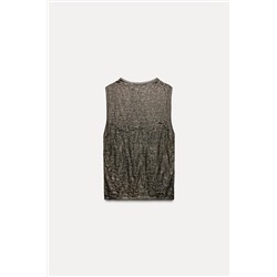 FOIL KNIT TOP