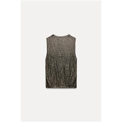 FOIL KNIT TOP