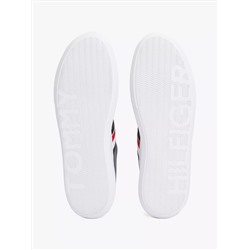 Stripe Leather Cupsole Sneaker