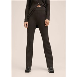 Pantalón acampanado canalé -  Mujer | MANGO OUTLET Melilla
