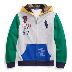 BOYS 8-20 Color-Blocked Cotton Hoodie