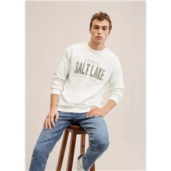 Sudadera algodón mensaje -  Niño | MANGO OUTLET España