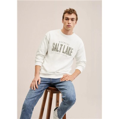 Sudadera algodón mensaje -  Niño | MANGO OUTLET España