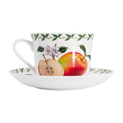 Пара чайная, 1 перс, 2 пр, 480 мл, фарфор F, белая, Яблоко, Orchard Fruits, 53974