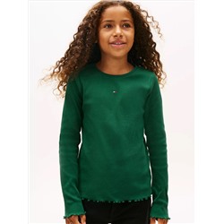 Kids' Long-Sleeve Ribbed Top