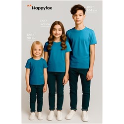 Детская однотонная футболка Happyfox