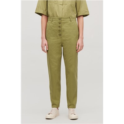 BUTTON-UP COTTON CHINOS
