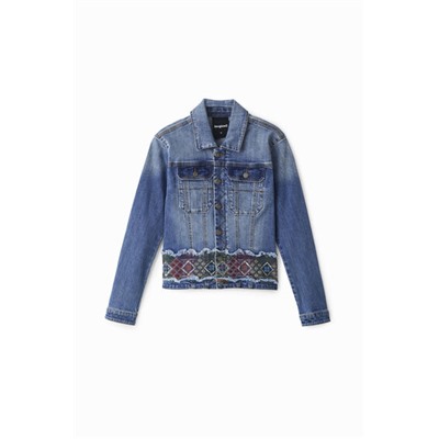 Chaqueta vaquera cenefas