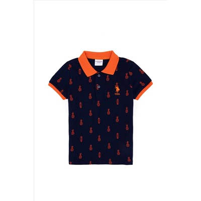 Erkek Çocuk Lacivert Polo Yaka Tişört