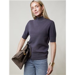 Джемпер тонкой вязки из хлопка с нейлоном