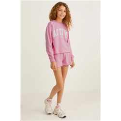 Set - sweatshirt and sweat shorts - 2 piece