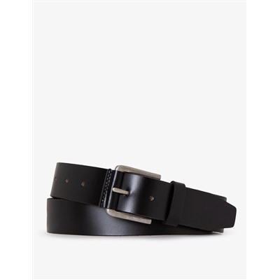 MENS 38MM LEATHER WRAPPED BUCKLE BELT