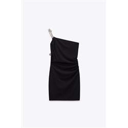 CUT-OUT DRESS WITH RHINESTONES