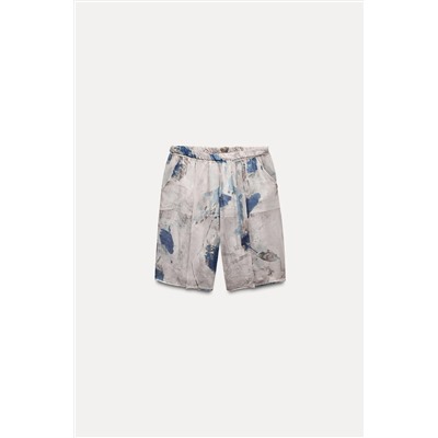 ZW COLLECTION PRINTED BERMUDA SHORTS