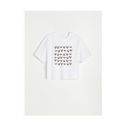 T-Shirt aus Baumwolle mit Druck