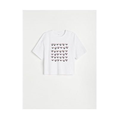 T-Shirt aus Baumwolle mit Druck
