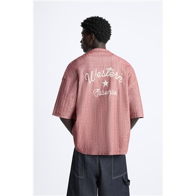 CAMISA JACQUARD BORDADO