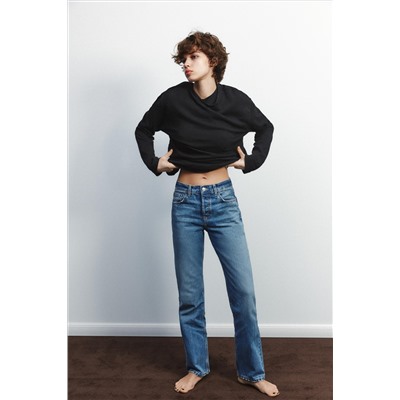 JEANS TRF RECTOS TIRO MEDIO