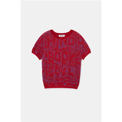 Camiseta punto jacquard