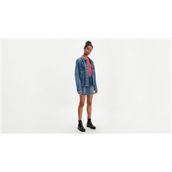 High Rise Deconstructed Button Fly Skirt