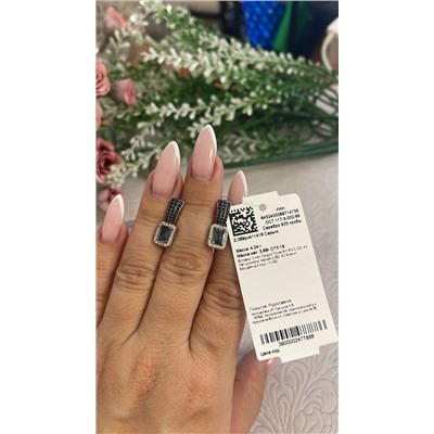 2-289рч411416 Серьги Круг 1 0,080