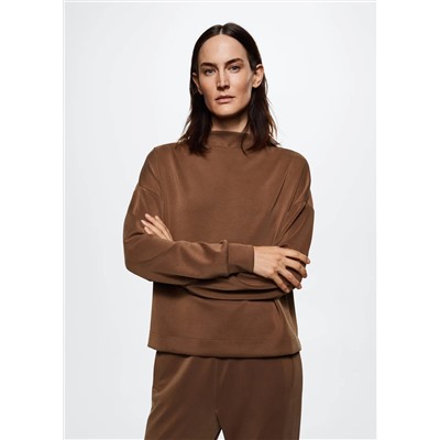 Sudadera cuello perkins -  Mujer | MANGO OUTLET Melilla