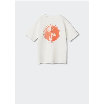 Camiseta algodón estampado -  Niño | MANGO OUTLET España