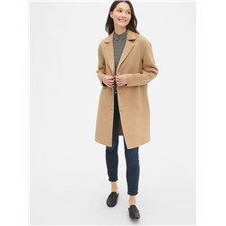 Unlined Wool-Blend Car Coat