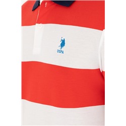 Erkek Regular Fit Polo Yaka Kırmızı Tişört