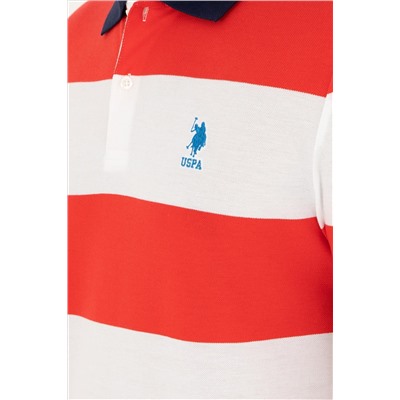 Erkek Regular Fit Polo Yaka Kırmızı Tişört