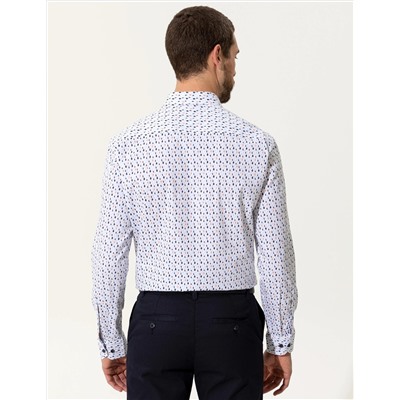 Mavi Slim Fit Uzun Kollu Gömlek