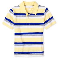 Boys Striped Jersey Polo