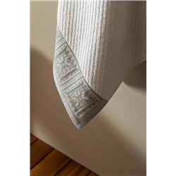 Zeste %100 Pamuk Banyo Havlusu - Beyaz/Gri