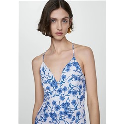 Mono algodón estampado floral