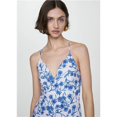 Mono algodón estampado floral